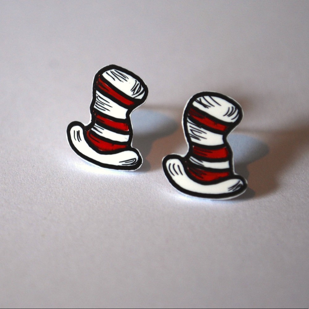Cat In The Hat Earrings